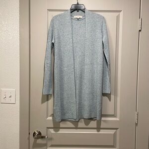 NWOT Loft Heather Blue Long Cardigan XS